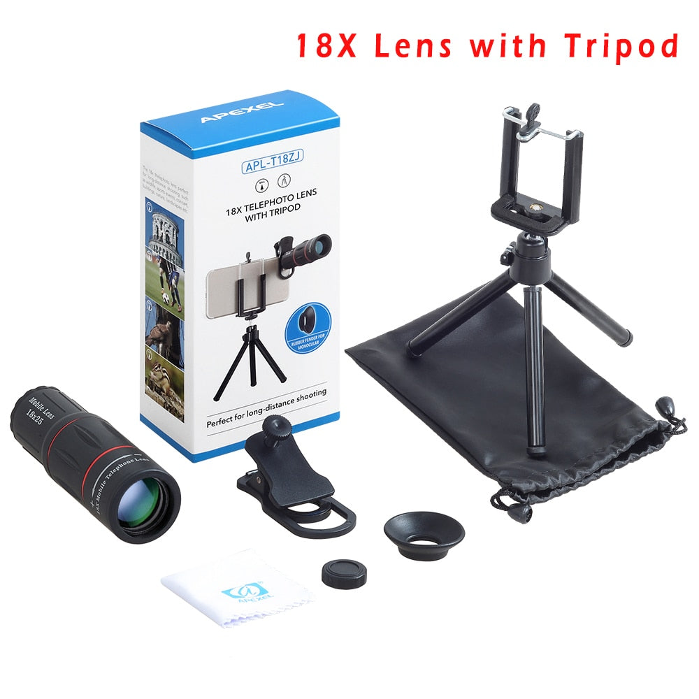 APEXEL Telescope Telephoto Lens - Zoom Lens for Smartphones APEXEL Telescope Telephoto Lens - Zoom Lens for Smartphones